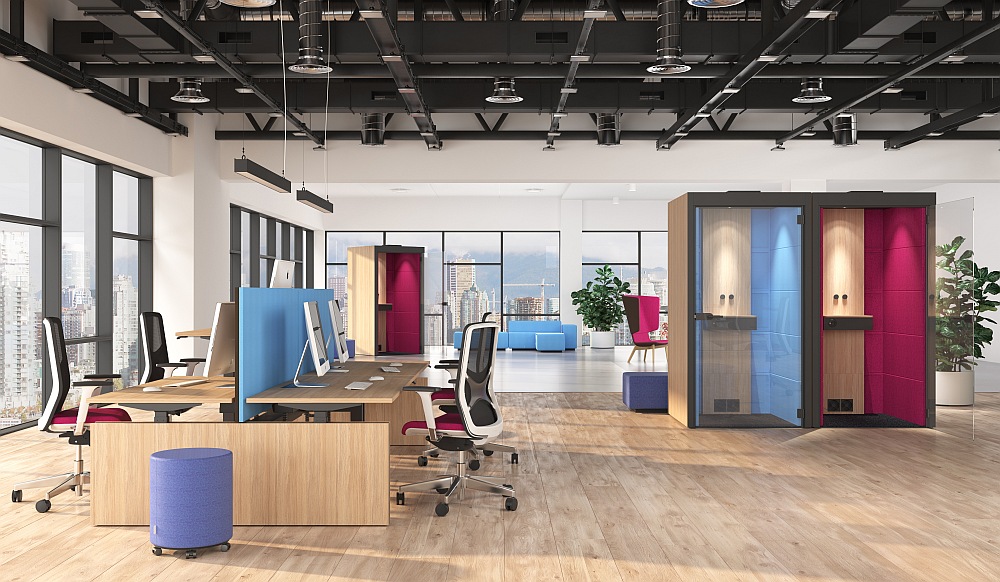 Biuro baldai, užtikrinantys didesnį darbo našumą